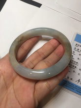 Load image into Gallery viewer, 59mm Certified Type A 100% Natural icy watery blue green brown Jadeite Jade bangle H157-70322
