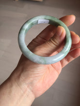 Load image into Gallery viewer, 53.5mm 100% natural certified green/white/light purple jadeite jade bangle AU44-0248
