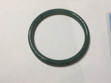 Load image into Gallery viewer, 57.3mm Certified Type A 100% Natural light green/blue/gray Guatemala slim round cut Jadeite bangle BP205-1023
