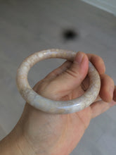 Load image into Gallery viewer, 54.7mm 100% natural beige yellow pink round cut Coral Jade (珊瑚玉) bangle SY36
