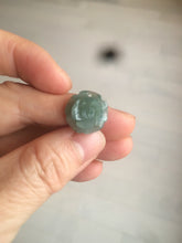 Load image into Gallery viewer, 100% Natural blue gray green  Guatemala jadeite Jade flower pendant group BH61
