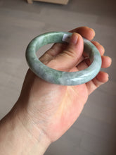 Load image into Gallery viewer, 53.5mm 100% natural certified green/white/light purple jadeite jade bangle AU44-0248
