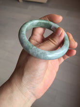 Load image into Gallery viewer, 53.5mm 100% natural certified green/white/light purple jadeite jade bangle AU44-0248
