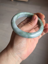 Load image into Gallery viewer, 53.5mm 100% natural certified green/white/light purple jadeite jade bangle AU44-0248
