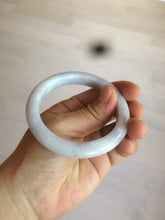 Load image into Gallery viewer, 53.5mm certified Type A 100% Natural light purple/white Jadeite Jade bangle AX82-0310
