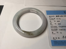 Load image into Gallery viewer, 54.5mm Certified Type A 100% Natural green white blue green brown purple Jadeite Jade bangle H158-7060
