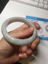 Load image into Gallery viewer, 57.2mm Certified Type A 100% Natural sunny green purple Jadeite Jade bangle BP43-0620
