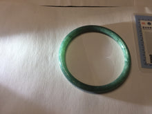 Load image into Gallery viewer, 57.3mm Certified Type A 100% Natural light green/blue/gray Guatemala slim round cut Jadeite bangle BP205-1023
