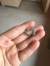 Load image into Gallery viewer, Size 2 3/4 (13.8mm) 100% natural type A icy watery green/blue/purple Guatemala jadeite jade band ring group AA104

