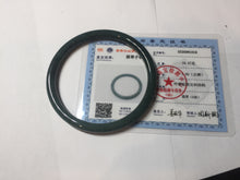 Load image into Gallery viewer, 59mm Certified Type A 100% Natural light green/blue/gray Guatemala slim round cut Jadeite bangle BP206-1034
