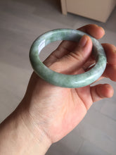 Load image into Gallery viewer, 53.5mm 100% natural certified green/white/light purple jadeite jade bangle AU44-0248
