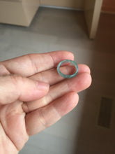 Load image into Gallery viewer, Size 2 3/4 (13.8mm) 100% natural type A icy watery green/blue/purple Guatemala jadeite jade band ring group AA104
