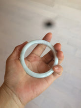 Load image into Gallery viewer, 57mm certified 100% natural light green/white jadeite jade bangle AX81-0308
