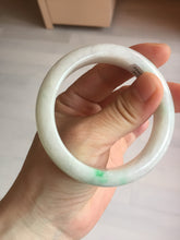 Load image into Gallery viewer, 53.2mm certificated Type A 100% Natural sunny green white(白底青) Jadeite Jade bangle BN74-3873
