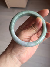 Load image into Gallery viewer, 55.3mm certified 100% natural type A green/yellow/gray jadeite jade bangle AU54-0245
