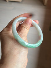 Load image into Gallery viewer, 56.9mm certified 100% natural Type A sunny green jadeite jade bangle L150-5348
