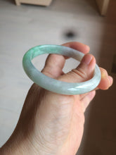 Load image into Gallery viewer, 56.9mm certified 100% natural Type A sunny green jadeite jade bangle L150-5348
