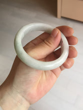 Load image into Gallery viewer, 53.2mm certificated Type A 100% Natural sunny green white(白底青) Jadeite Jade bangle BN74-3873
