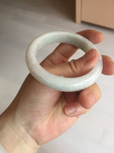 Load image into Gallery viewer, 53.2mm certificated Type A 100% Natural sunny green white(白底青) Jadeite Jade bangle BN74-3873
