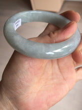 Load image into Gallery viewer, 56.3mm certified 100% natural type A icy watery white light green chubby jadeite jade bangle AH97-0549
