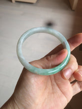 Load image into Gallery viewer, 56.9mm certified 100% natural Type A sunny green jadeite jade bangle L150-5348
