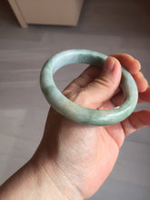 Load image into Gallery viewer, 55.7mm certified 100% natural type A green/yellow/gray jadeite jade bangle AU53-0246
