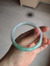 Load image into Gallery viewer, 56.9mm certified 100% natural Type A sunny green jadeite jade bangle L150-5348
