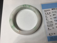 Load image into Gallery viewer, 53mm Certified Type A 100% Natural sunny green white(白底青) Jadeite Jade bangle BP45-3174
