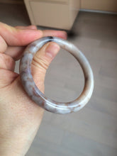 Load image into Gallery viewer, 52.5mm 100% natural beige brown gray beige round cut Coral Jade (珊瑚玉) bangle SY65
