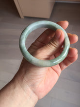 Load image into Gallery viewer, 55.7mm certified 100% natural type A green/yellow/gray jadeite jade bangle AU53-0246
