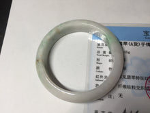 Load image into Gallery viewer, 53mm Certified Type A 100% Natural sunny green white(白底青) Jadeite Jade bangle BP45-3174
