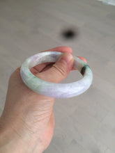 Load image into Gallery viewer, 53mm 100% natural certified sunny green/purple jadeite jade bangle AF82-2528
