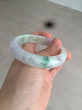 Load image into Gallery viewer, 53mm 100% natural certified sunny green/purple jadeite jade bangle AF82-2528
