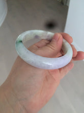 Load image into Gallery viewer, 53mm 100% natural certified sunny green/purple jadeite jade bangle AF82-2528
