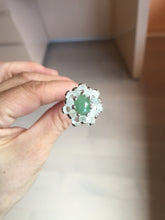 Load image into Gallery viewer, 100% natural type A icy watery green dark green jadeite jade bead hairpin BP135
