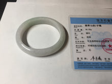 Load image into Gallery viewer, 50mm certified 100% natural Type A icy watery sunny green white red oval jadeite jade bangle BP48-9354
