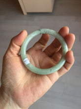 Load image into Gallery viewer, 55.7mm Certified 100% natural Type A light green round cut jadeite jade bangle BL54-3291
