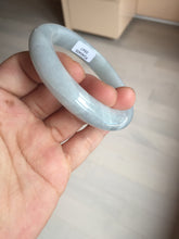 Load image into Gallery viewer, 56.3mm certified 100% natural type A icy watery white light green purple chubby jadeite jade bangle AH105-0547
