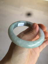 Load image into Gallery viewer, 55 mm Certified type A 100% Natural green/purple/black Jadeite bangle AT97-7557
