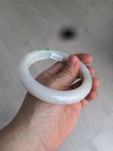 Load image into Gallery viewer, 59.8mm Certificated Type A 100% Natural white/sunny green/purple jadeite jade bangle AZ5-9139
