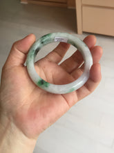 Load image into Gallery viewer, 57mm certified 100% natural type A sunny green/purple jadeite jade bangle BN83-8723
