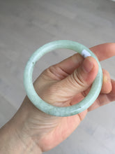 Load image into Gallery viewer, 55.7mm Certified 100% natural Type A light green round cut jadeite jade bangle BL54-3291
