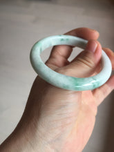 Load image into Gallery viewer, 53mm Certified Type A 100% Natural sunny green white(白底青) Jadeite Jade bangle BP41-3176
