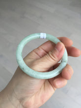 Load image into Gallery viewer, 55.7mm Certified 100% natural Type A light green round cut jadeite jade bangle BL54-3291
