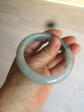 Load image into Gallery viewer, 55 mm Certified type A 100% Natural green/purple/black Jadeite bangle AT97-7557
