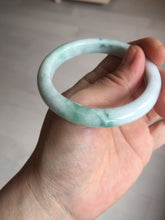 Load image into Gallery viewer, 53mm Certified Type A 100% Natural sunny green white(白底青) Jadeite Jade bangle BP41-3176
