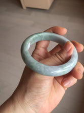 Load image into Gallery viewer, 55mm certified 100% natural type A white/green/black/purple jadeite jade bangle AU49-0247
