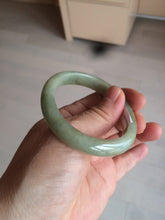 Load image into Gallery viewer, 49.5mm Certified Type A 100% Natural yellow/gray/green Jadeite Jade bangle AF80-5002
