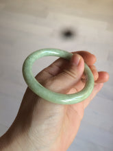 Load image into Gallery viewer, 52mm Certified 100% natural Type A light green/yellow round cut jadeite jade bangle AX1-7553
