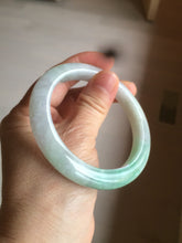 Load image into Gallery viewer, 57mm certified Type A 100% Natural sunny green/white/purple Jadeite Jade bangle L146-5350
